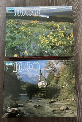 Two (2) NEW/NOS HASBRO 2000 SEALED JIGSAW PUZZLE 1000 PIECES - Image 1 of 4