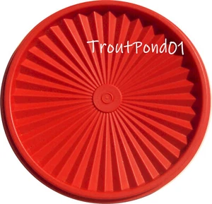 Tupperware Replacement Seal 7 1/2 in Servalier Canister Lid Raspberry Red READ - Picture 1 of 2