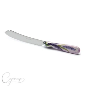 EDELSTAHL TORTENMESSER 27 CM BASSANO KERAMIK LAVENDEL MOTIV NEU AUS ITALIEN  - Bild 1 von 4