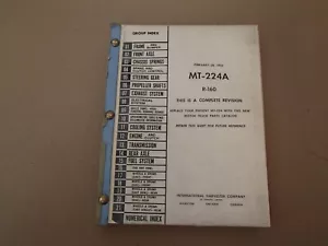International R-160  Truck Parts Manual , Mt-224A , 1955 - Picture 1 of 5