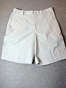 Nike Shorts Mens 34 Beige Dri-Fit Golf Stretch Performance Flat Front - Picture 1 of 5