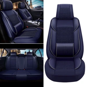 Car Seat Covers 5-Seats for Hyundai PU leather Cushion MH111 Blue - Picture 1 of 10