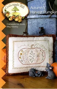 AUTUMN'S HARVEST PILLOW HAND EMBROIDERY PATTERN, From CAH - Picture 1 of 1