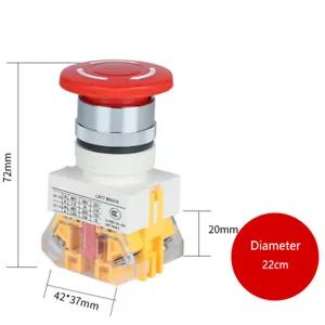 Botón interruptor de bloqueo automático para parada de emergencia DELIXI LAY7-11ZS - Imagen 1 de 1