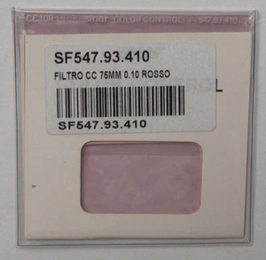 PRL) SINAR COLOR CC10R ROSSO 75 mm RED 0.10 FILTRO FILTRE FILTER SF547.93.410 - Picture 1 of 1