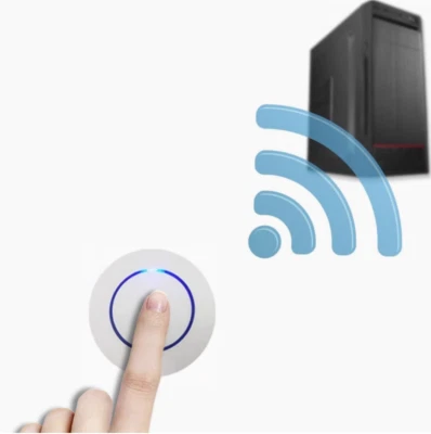 Wireless Power On Button external for PC PCI-E Desktop DIY Computer Case Mod - Image 1 of 4