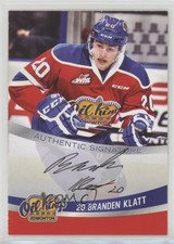 2015-16 Edmonton Oil Kings Signature Series Team Issue Branden Klatt #20 Auto