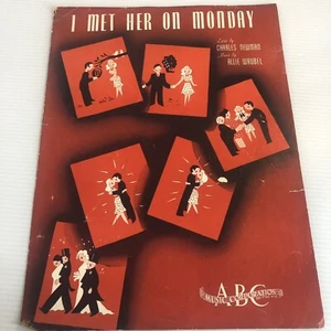 1942 I Met Her on Monday Charles Newman Allie Wrubel Vintage Noten - Bild 1 von 3
