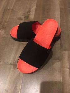 coolway slides sandals platform flip flops shoes ross black coral. Size 9 Us - Picture 1 of 2
