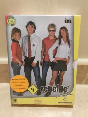 Rebelde Way RBD Episodios 1-19 Nueva precintada 5 DVD Incluye Póster Y Postales - Imagen 1 de 4
