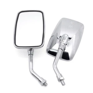 Espejos retrovisores laterales universales para motocicleta de 10 mm 2 piezas para Honda Kawasaki - Imagen 1 de 9