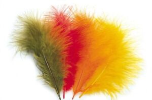 Veniard Turkey Marabou Feathers for fly tying - STOCK CLEARANCE- baby pink