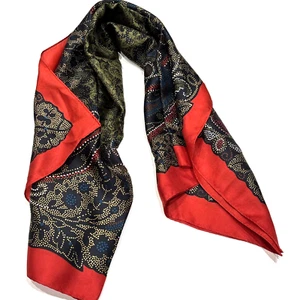 Vtg Elaine Gold For Collection XIIX Made Japan Scarf 100% Silk 30" X 31” Signed - Picture 1 of 10
