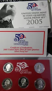 2005 United States Mint Silver Quarters Proof Set - Picture 1 of 4