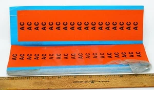 Menge 25 Brady 44327 "AC" Etiketten Spannung Karte, 18 Marker/Blatt - Bild 1 von 1