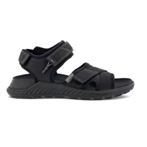 Ecco Exowrap Herren Sandalen Pantoletten Leder Schwarz 811804 51052 - Bild 1 von 8
