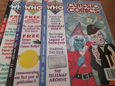 3 DR WHO CLASSIC COMICS 1994