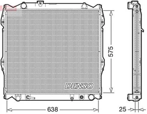 DENSO Radiator For TOYOTA Land Cruiser 90 96-02 1640067120 - Picture 1 of 1