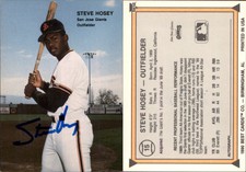 Steve Hosey Signed 1990 Best #15 Card San Jose Giants Auto AU