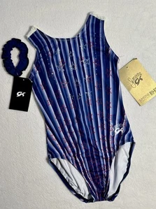 NEW Simone Biles GK Elite LEOTARD Gymnastics STAR SPANGLED USA Leo BLING Sz: AXS - Picture 1 of 7