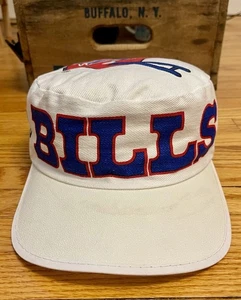 Vintage BUFFALO BILLS Painters Cap Mütze Top Helm NFL Football rot weiß blau - Bild 1 von 11