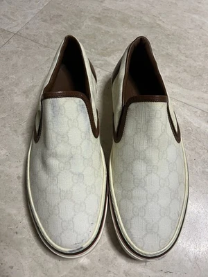 Gucci Monogram Men’s Loafers Size 8 Boat Shoes - Image 1 of 4