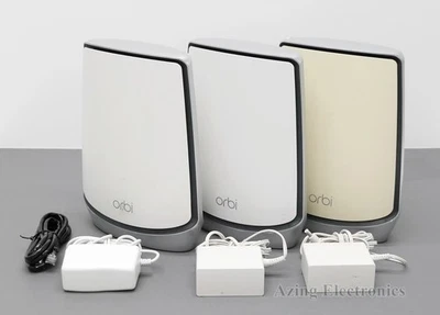 NETGEAR Orbi RBK853 AX6000 Tri-Band Mesh Wi-Fi 6 System (3-pack) - White - Image 1 of 4