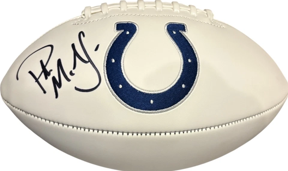 Indianapolis Colts Pat McAfee Signed Logo Football JSA Certified - Image 1 of 1