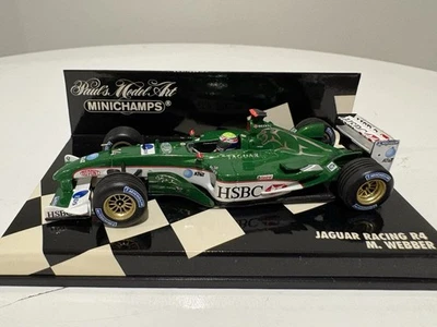 Minichamps 1/43 Mark Webber 2003 Jaguar R4 - Image 1 of 4