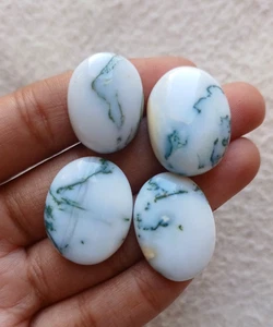 Natural Tree Agate Oval Cabochon Approx 67.55Cts AMJ718 - Picture 1 of 3