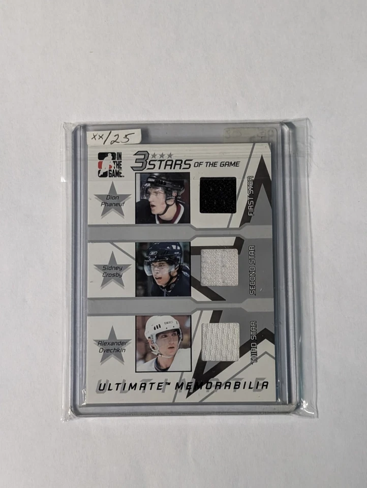 2005-06 ITG Ultimate Game Used Jersey /25 - Alex Ovechkin - Sidney Crosby RC - Image 1 of 1