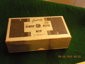 Vintage Cramer first aid kit in cardboard box " The Grade School Kit " - Picture 1 of 13