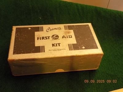 Vintage Cramer first aid kit in cardboard box " The Grade School Kit " - Image 1 of 4
