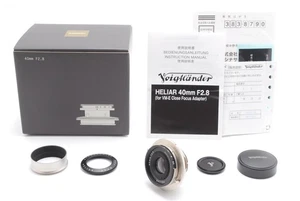 [Almost Unused] Voigtlander HELIAR 40mm f/2.8 for VM-E Adapter Sony E From JAPAN - Picture 1 of 24