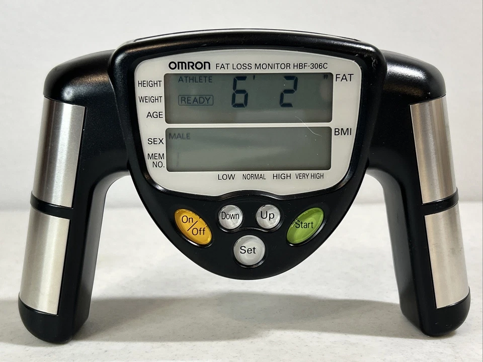 Omron HBF-306C портативный анализатор жира тела монитор потери жира - проверенный рабочий - Изображение 1 из 4