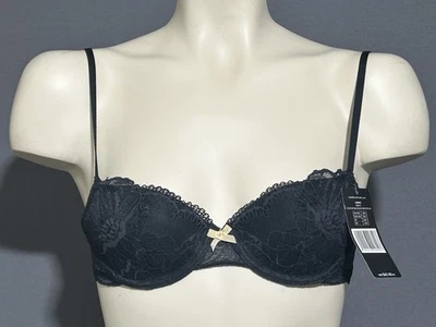 Heidi Klum Sabine Bra 32S Black Lightly Lined Underwired - Image 1 of 4