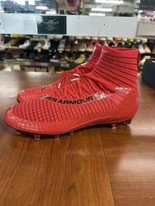Under Armour Men's Highlight 2 MC Knit 'Red' Football Cleat Men's CHOOSE SIZE - Picture 1 of 9