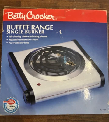 Plato caliente Betty Crocker Buffet Range nunca usado Foto 1 de 4