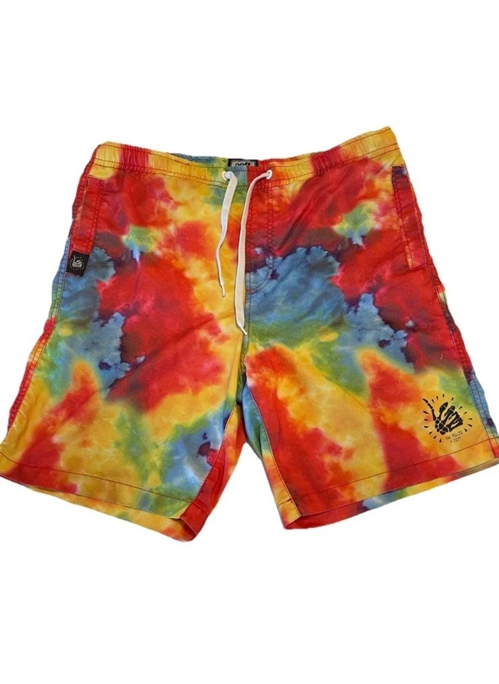 Mac Miller x Neff Swim Shorts Trunk Board shorts Medium Tie Dye Rare - Image 1 of 4