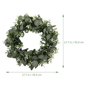 Spring Wreaths for Front Door Outside Clearance Eucalyptus Wreath 17 Inch New _ - Picture 1 of 12
