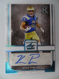 2022 Leaf Ultimate Draft Kyle Phillips Auto #BA-KP1 12/35 Las Vegas Raiders - Picture 1 of 2