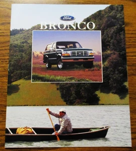 Ford Bronco 1996 SUV folleto Eddie Bauer XL XLT y XLT concesionario deportivo original 96 - Imagen 1 de 10