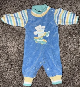 Health-Tex Vintage Skateboard Bär Einteiler Babykleidung Größe 3 Monate USA - Bild 1 von 5