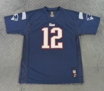 Tom Brady New England Patriots Jersey NFL Team Apparel Blue Boys Youth XL - Image 1 of 4