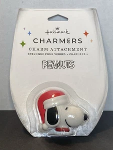 Santa Snoopy Hallmark Charmers Glas Charm Neu The Peanuts Gang MIX MATCH TASSE - Bild 1 von 7