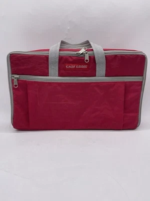 Case Red Logic 30 Cassette Tape Carrying Case Padded Storage w/ Handle - Image 1 of 4
