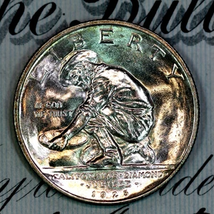 * 1925-S * PRISTINE+ GEM BU MS DIAMOND JUBILEE COMMEMORATIVE HALF-DOLLAR * - Picture 1 of 3