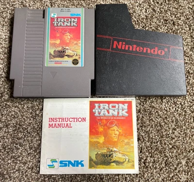 NINTENDO NES IRON TANK THE INVASION OF NORMANDY+MANUAL & SLEEVE TESTED WORKS!! - Image 1 of 4