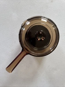 USA Vintage Corning Ware Amber Visions 1 Liter Kochtopf Topf mit Ausgießer & Deckel - Bild 1 von 14