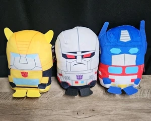 Peluche coleccionable 3 Pod Pals Transformers 8" - Bumblebee Optimus Prime Megatron - Imagen 1 de 2